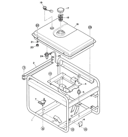 GA6HZR GA-6HZR —Pipe Frame Assy. Parts By Multiquip 