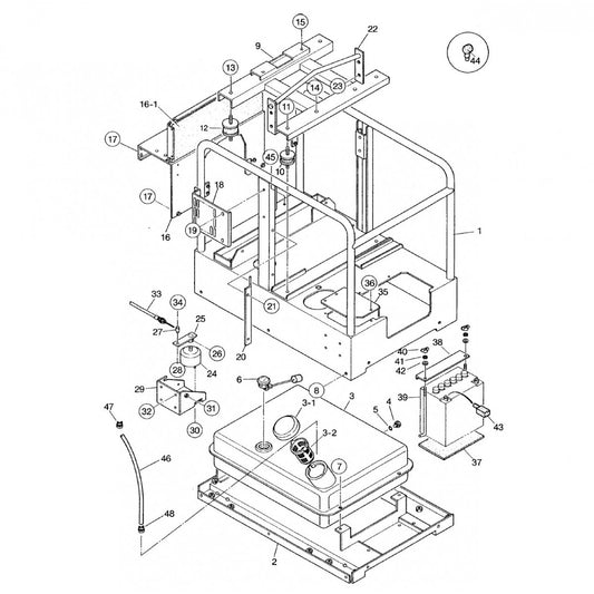 GA97HZ GA-9.7 HZ Pipe Frame Assembly Parts By multiquip