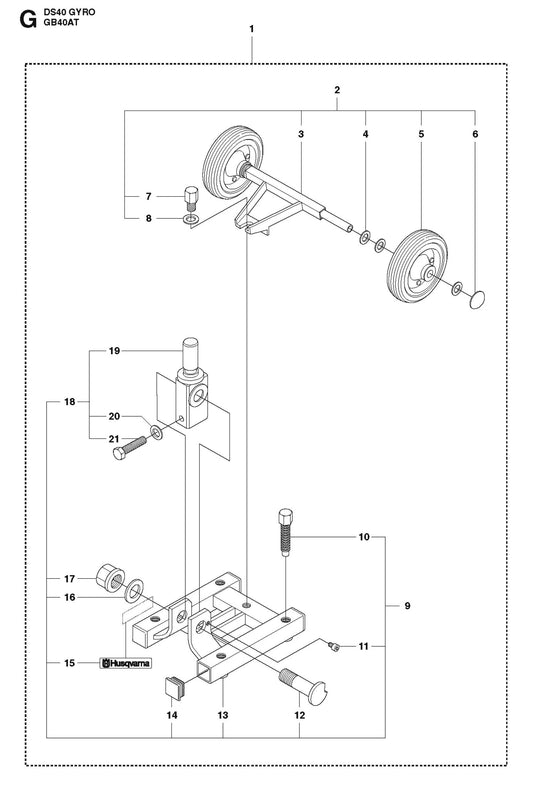 GB40AT Parts for DS 40 Gyro By Husqvarna