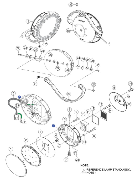 GBX12SK GloBug Lighting System Lamp Assembly (Version 3) Part by Multiquip