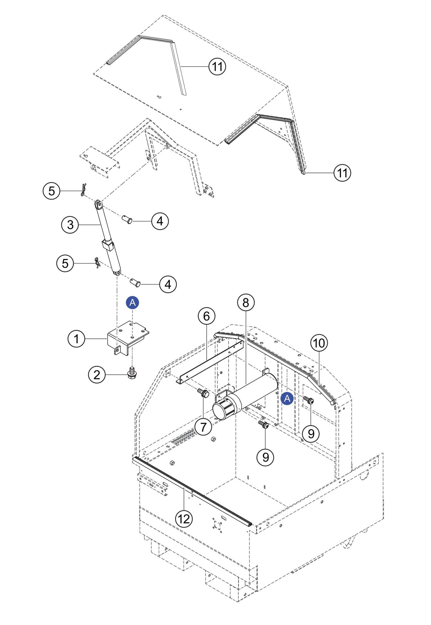 GBX24BK GloBug Lighting System Rear Enclosure/Cover Assembly Parts by Multiquip
