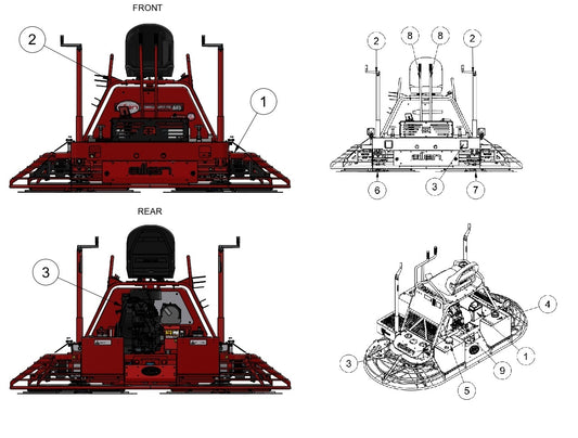 MSP445 Mechanical Super Pro Riders General Arrangement Assembly Parts by Allen Engineering