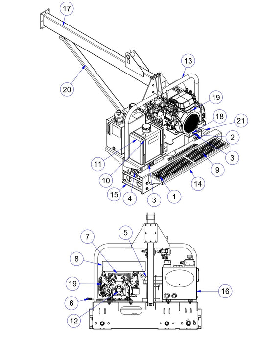 TRTP75 General Arrangement-Motor End Assembly Parts by Allen Engineering