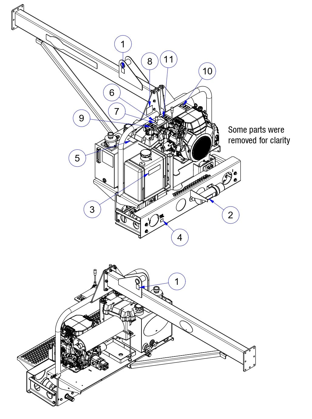 TRTP75 General Arrangement-Motor End Continued Assembly Parts by Allen Engineering