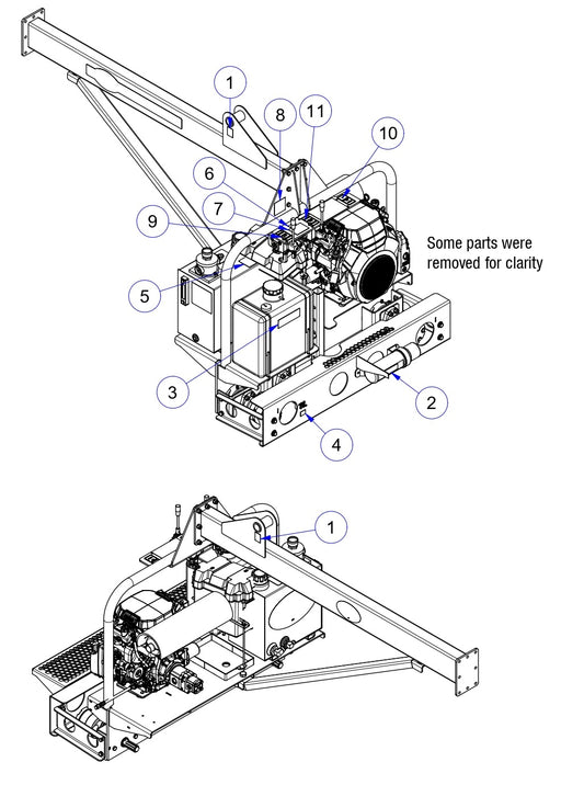 TRTP75 General Arrangement-Motor End Continued Assembly Parts by Allen Engineering