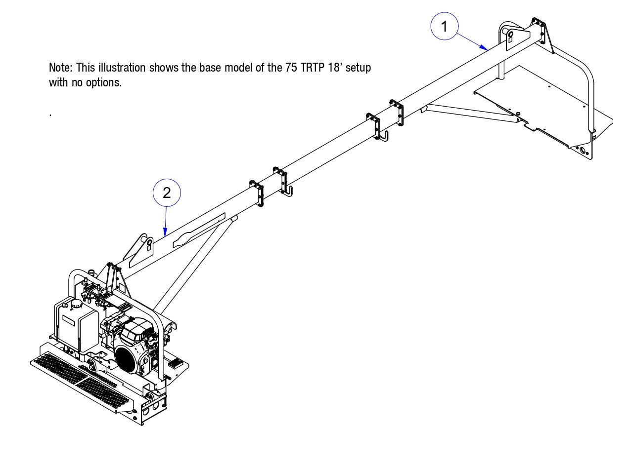 TRTP75 General Arrangement without Options Assembly  Parts by Allen Engineering