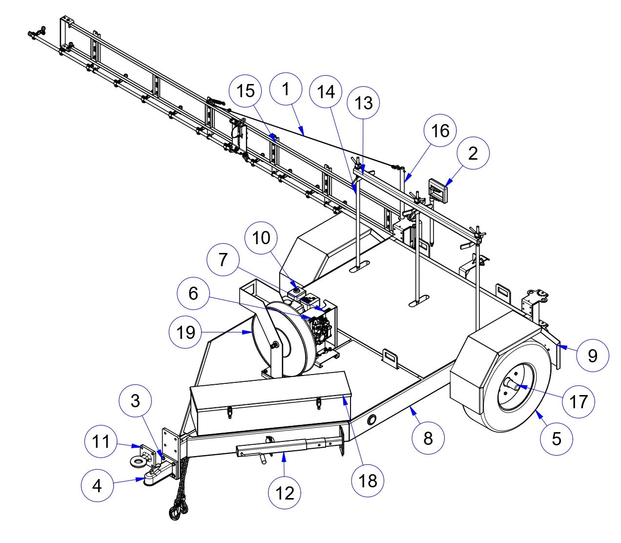 MPS9910 Power Sprayers General Assembly Parts by Allen Engineering