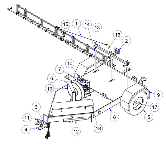 MPS9910 Power Sprayers General Assembly Parts by Allen Engineering