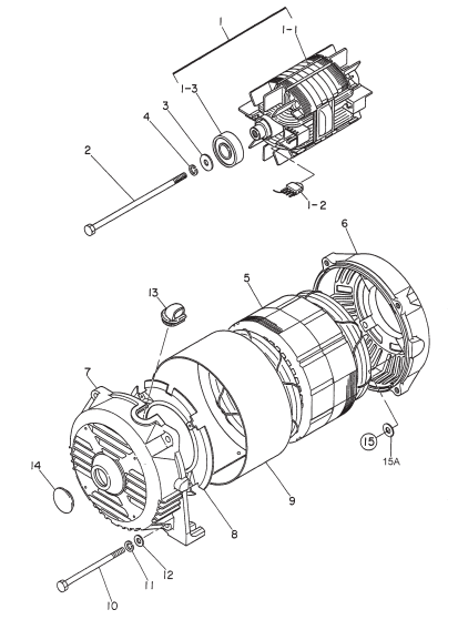 GA6HE GA6HEA Generator Assembly Parts By Multiquip