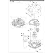 Grinding Head Internal Parts For PG 690  By Husqvarna