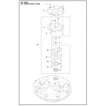 Grinding Head Lower Parts For PG 690  By Husqvarna