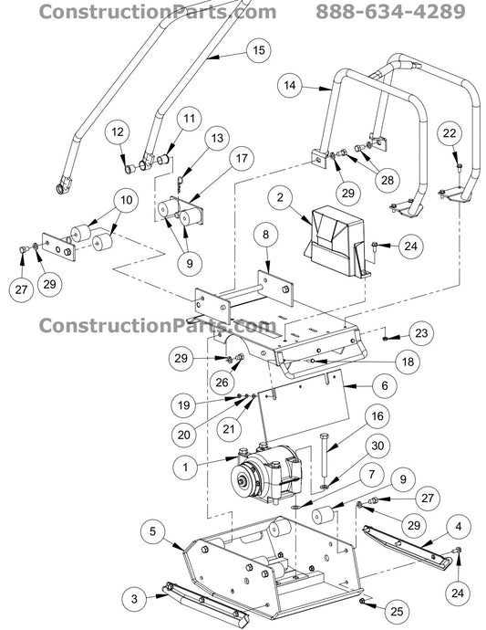GP3000-15 Main Assembly Parts By MBW