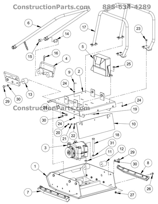 GP3000 Main Assembly Parts By MBW