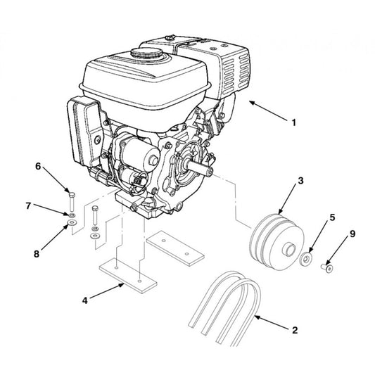 GP4000 Honda Engine Assembly Parts By MBW