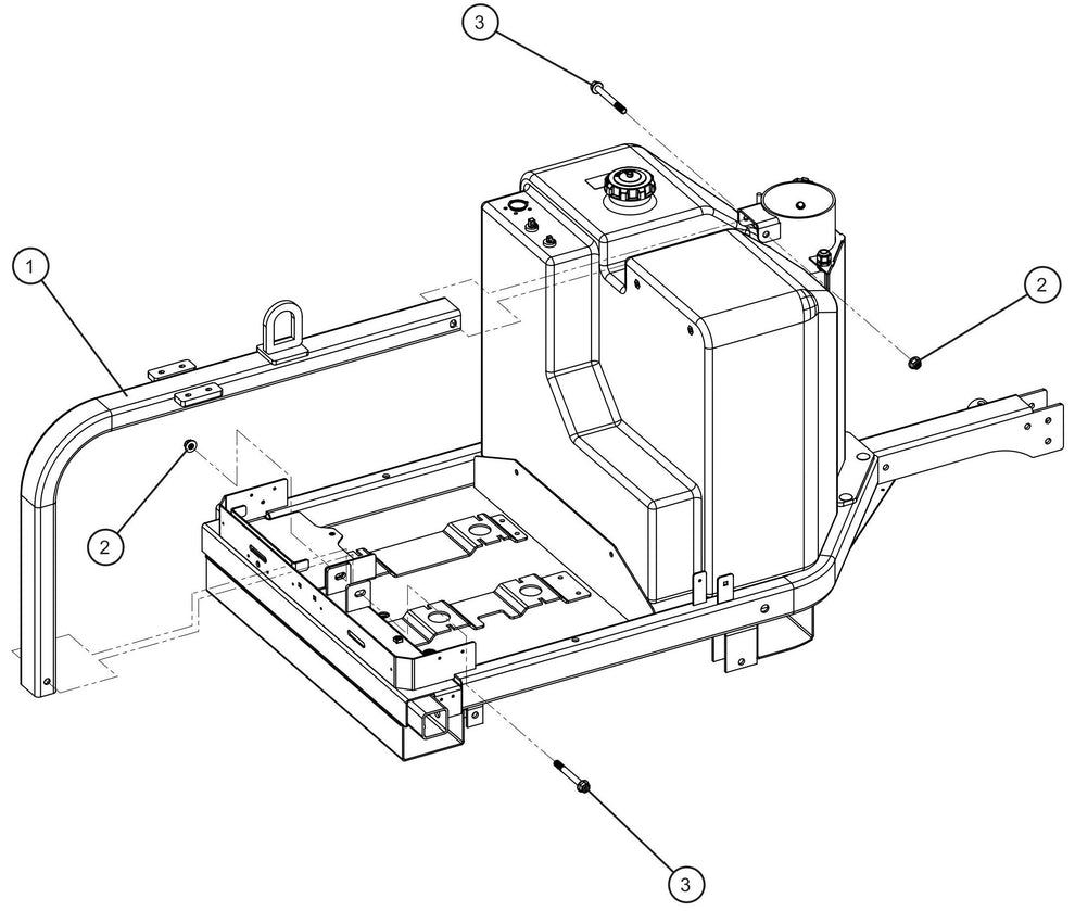 Lift Bow Assembly Parts for GR-Series Night-Lite Liquid-Cooled CM Light Tower By Allmand