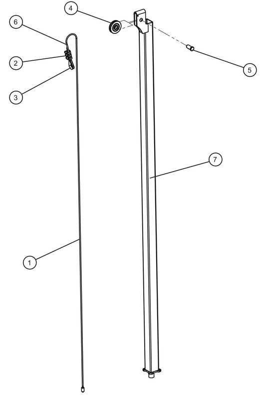 Tower Section 3 Assembly Parts for GR-Series Night-Lite Liquid-Cooled CM Light Tower By Allmand
