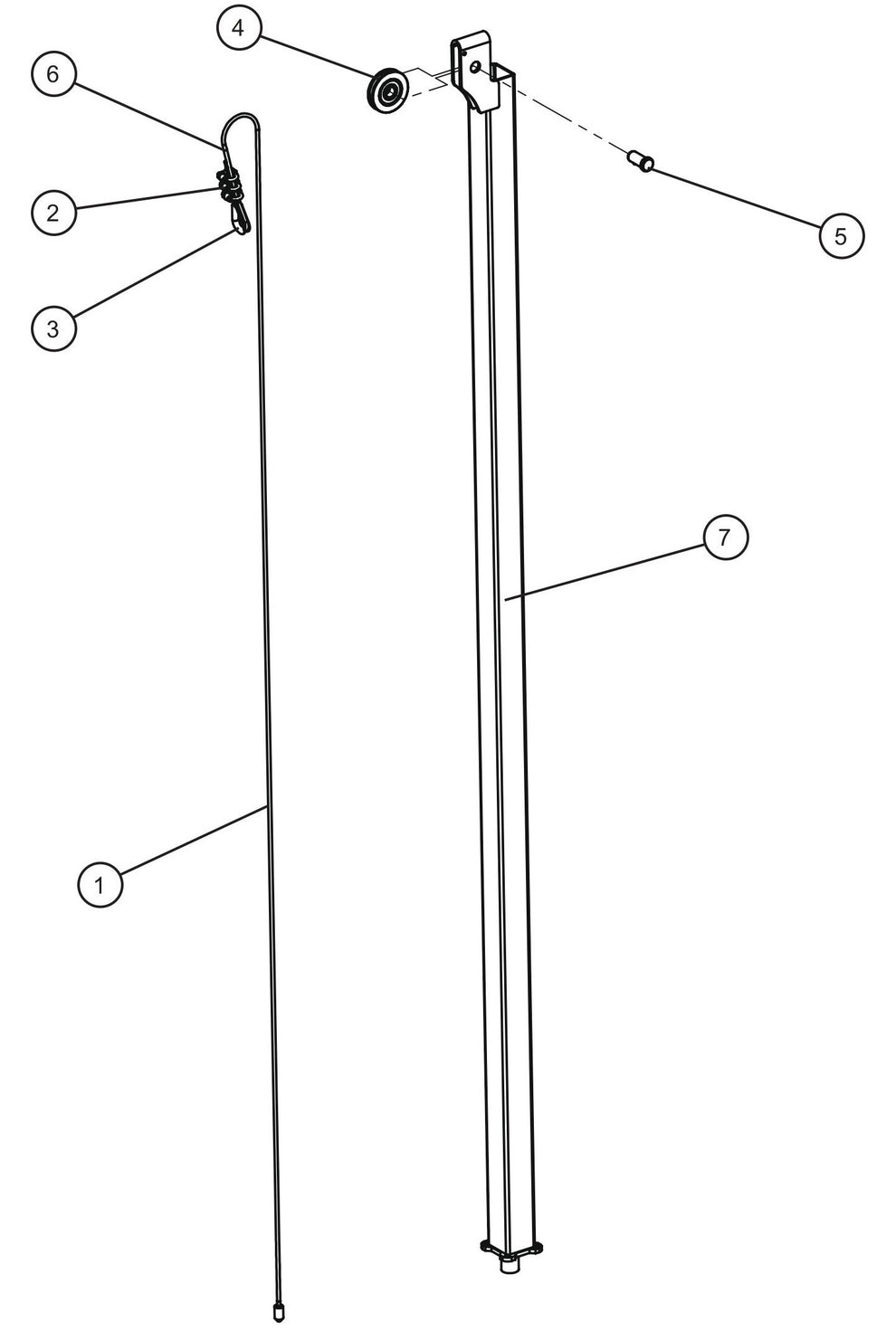 Tower Section 3 Assembly Parts for GR-Series Night-Lite Liquid-Cooled CM Light Tower By Allmand
