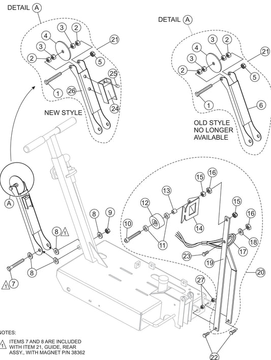 Guides Assembly Parts For FCG1 Series by Multiquips 