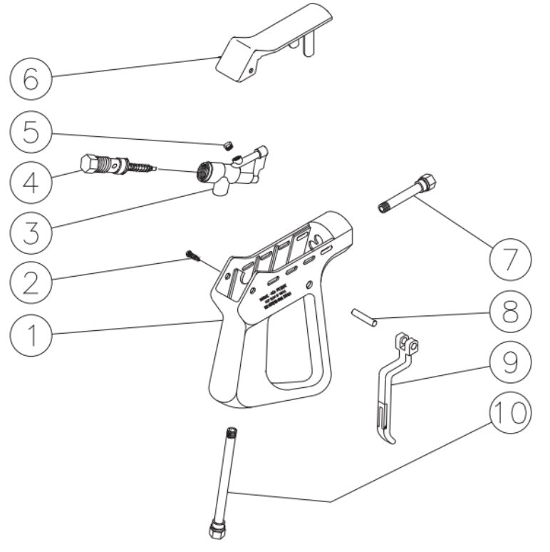DC-2405-W4E2G (sn:11500526-11448401) Gun Assembly Parts by Mi-T-M 