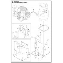 Gas Tank Holder and Co Sensor Parts For HTC XP6 By Husqvarna