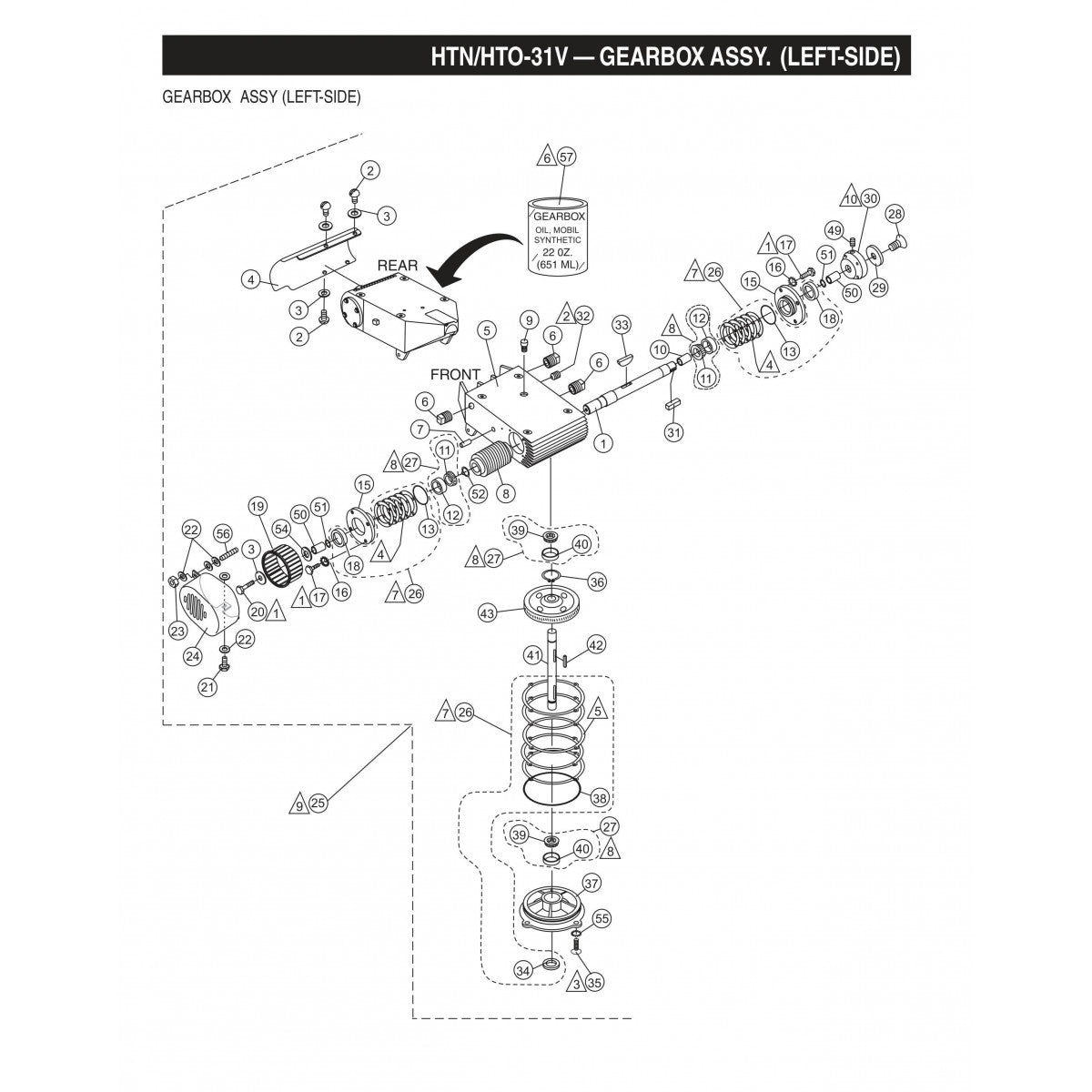 HTN-31VTCSL5 HTO-31VTCSL5 Gearbox Assembly (Left-Side) Fig 2