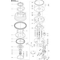 Grinding Head Parts for PG 450 2014-06 By Husqvarna