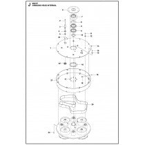 Grinding Head Internal Parts for HTC 800 XP By Husqvarna