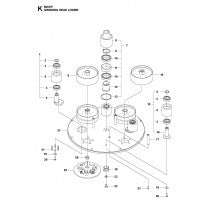 Grinding Head Lower Parts for HTC 800 XP By Husqvarna
