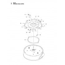 Grinding Head Upper Parts for HTC 800 XP By Husqvarna