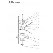 Grinding Holder Assy Parts For HTC 270 EG By Husqvarna