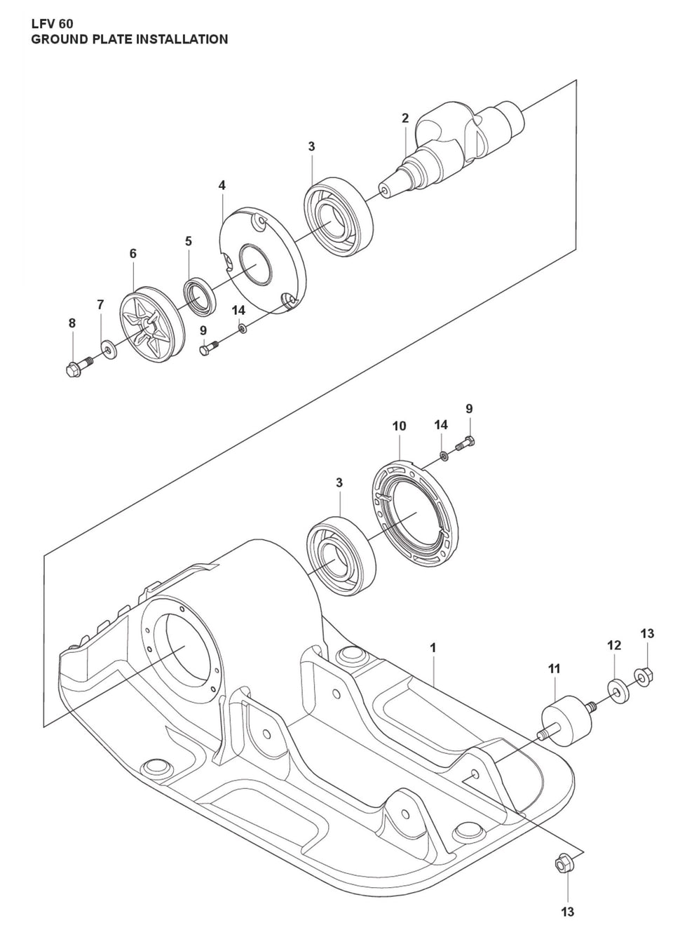 Ground Plate Installation Parts For LFV 60 By Husqvarna
