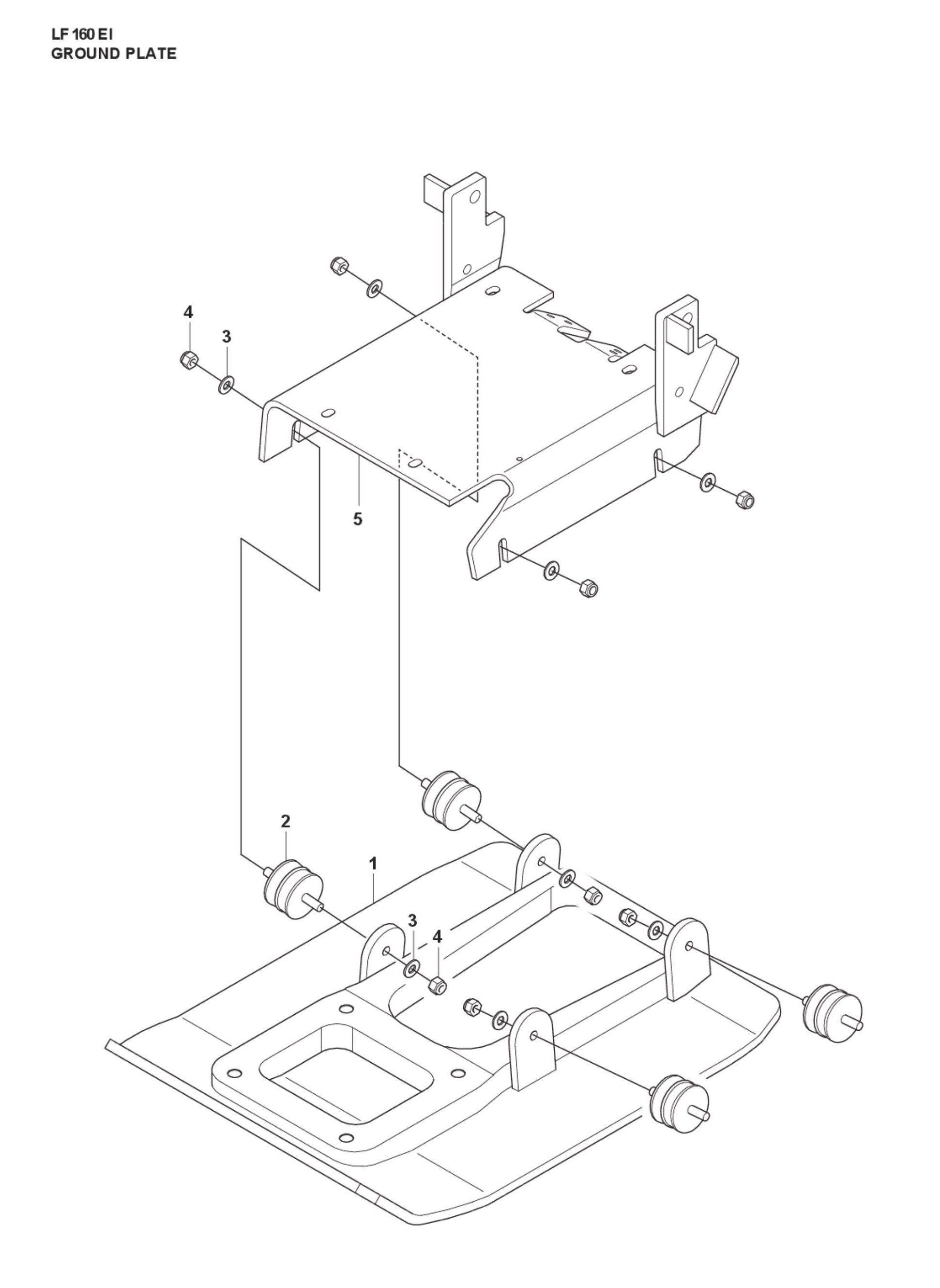 Ground Plate Parts For LF 160 Corded By Husqvarna