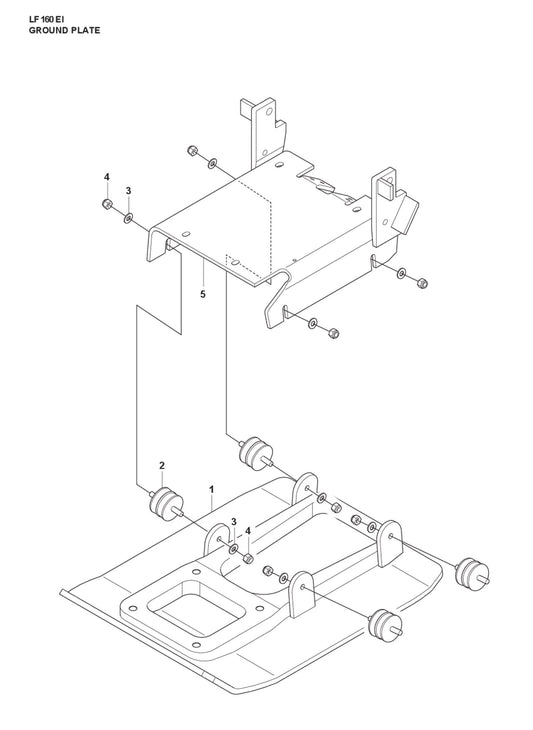 Ground Plate Parts For LF 160 Corded By Husqvarna