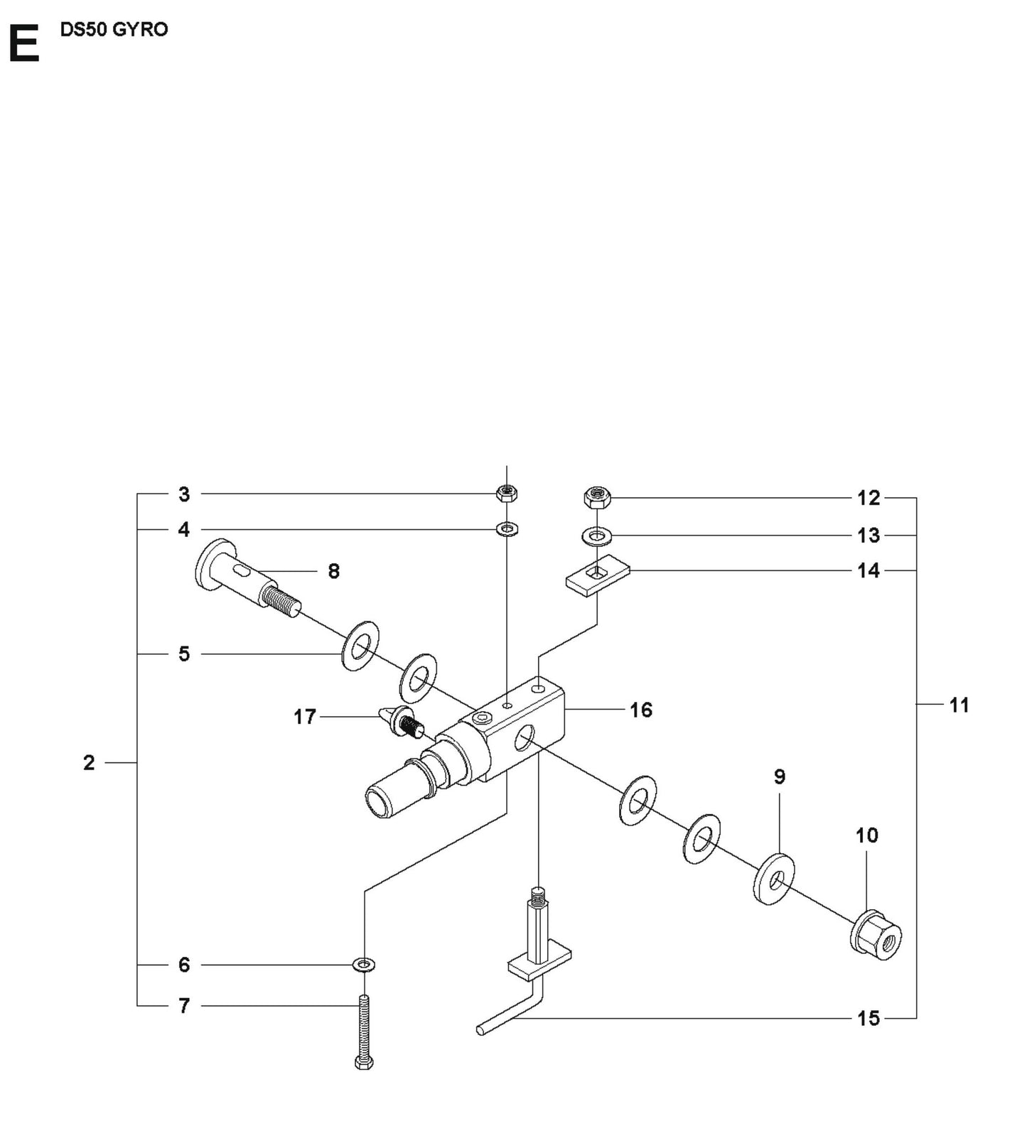 Gyro Unit 2 Parts for DS 50 Gyro By Husqvarna