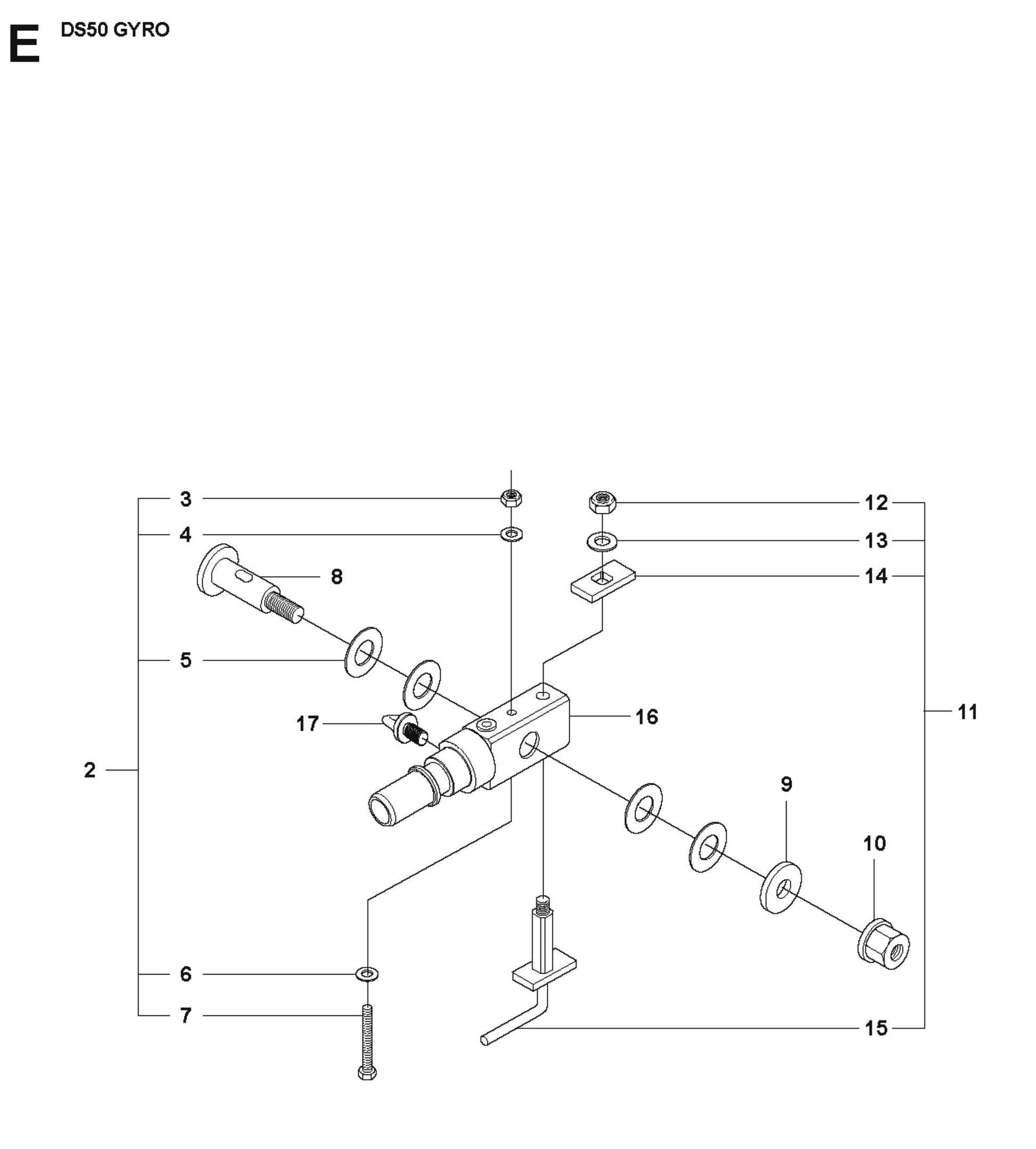 Gyro Unit 2 Parts for DS 50 Gyro By Husqvarna