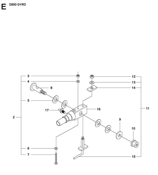 Gyro Unit 2 Parts for DS 50 Gyro By Husqvarna
