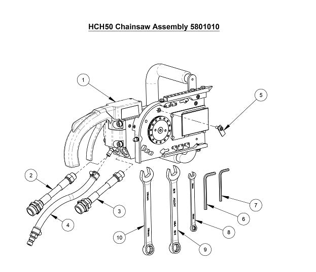 HCH50 Chainsaw Assembly 5801010