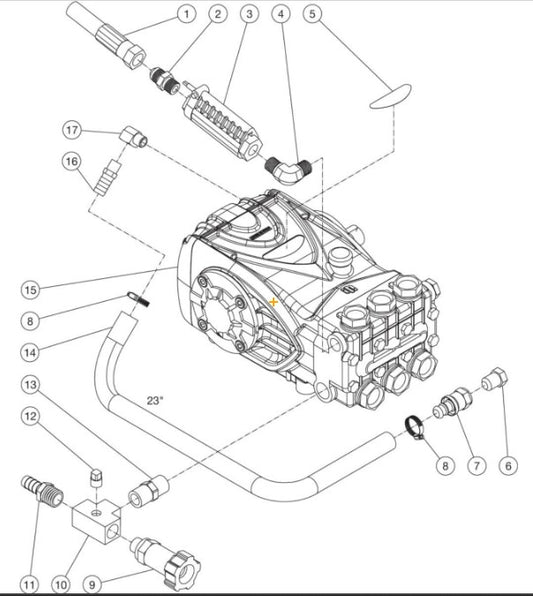 HDB-3004 Pump Plumbing Assembly Parts By Mi-T-M