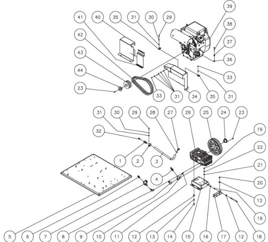 HDC-3005-0K6G/0V6G, HDC-3505-0H6G/0K6G/0V6G/1H6G, HDC-4004-0H6A/0K6A/0V6A/1H6A (sn:0-15011230) Isolation Plate Assembly Parts by Mi-T-M
