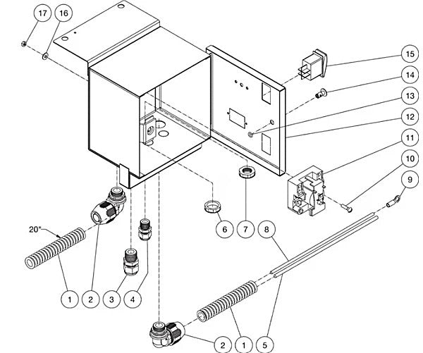 HDC Series (sn:15011231-15028656), (sn:15028657-15146632), (sn:0-15011230), (sn:15146633-15157879) Electric Box Assembly Parts by Mi-T-M