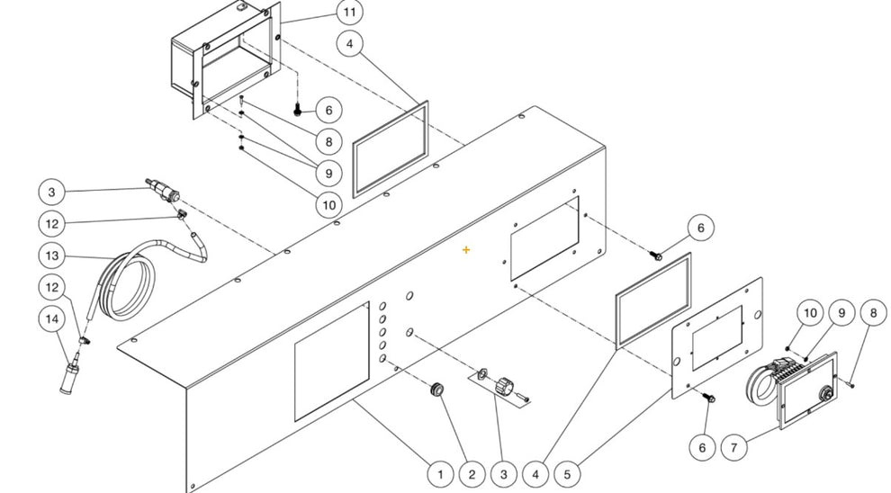 HDC-3505-0B7G Control Panel Assembly Parts by Mi-T-M