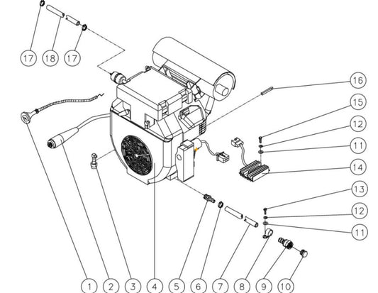HDC-3505-0H6G (sn:0-15011230), HDC-4004-0H6A (sn:0-15011230) Engine Assembly Parts by Mi-T-M