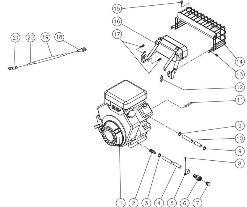 HDD-3804-0V6A Engine Assembly Parts By Mi-T-M