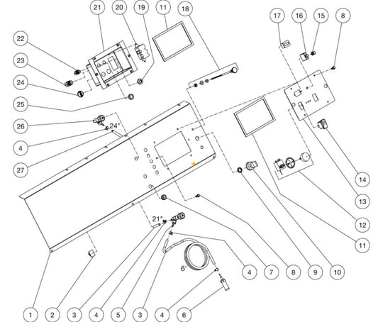 HDS-3005-0K6G/0V6A/0V6G, HDS-3506-0M6G, HDS-4005-1H6G Control Panel Assembly Parts by Mi-T-M