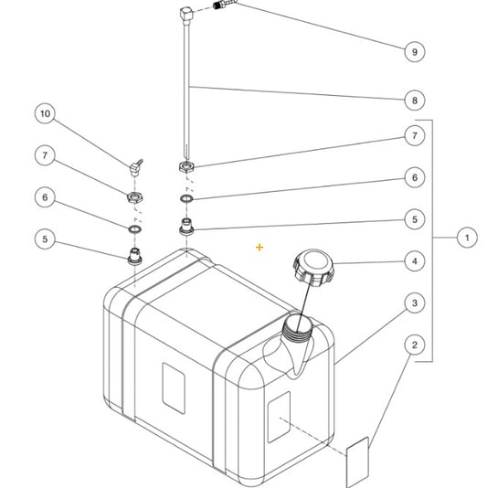 HDS Series Gas Tank Assembly Parts by Mi-T-M