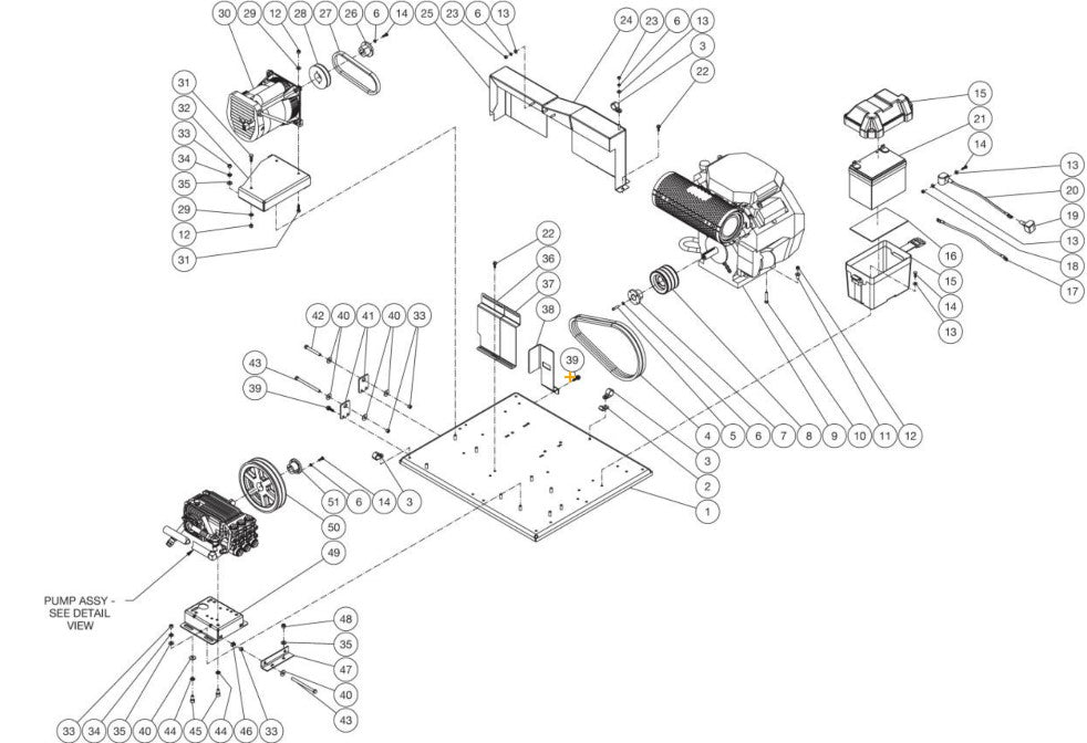 HDS-3005, HDS-3008, HDS-3505, HDS-3506, HDS-4005 Isolation Plate Assembly Parts by Mi-T-M