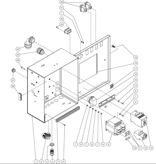 HEG-1805, HEG-2004, HEG-3004, HEG-3005, 0E3G/4G/9G (sn:15149803-99999999) Electric Box Assembly Parts by Mi-T-M