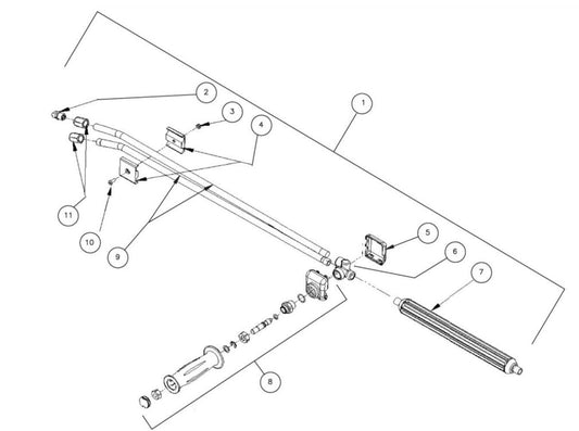 HG, DC, HEG, HEO, HHB Series Pressure Washer Dual Lance Assembly Parts By Mi-T-M