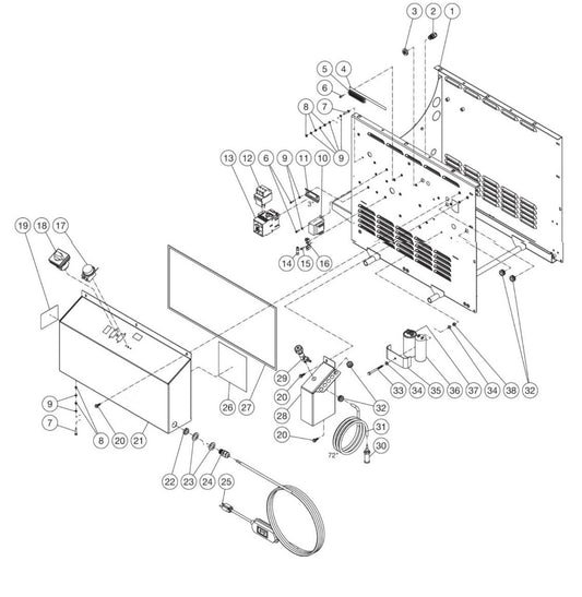 HHB Series (sn:15152418-99999999) Electric Box Assembly Parts By MiTM