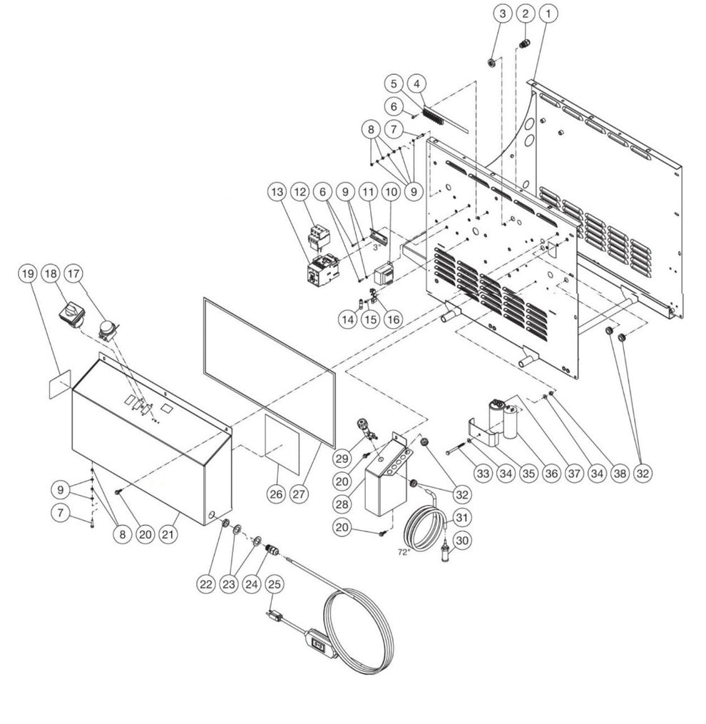 HHB Series (sn:15152418-99999999) Electric Box Assembly Parts By MiTM